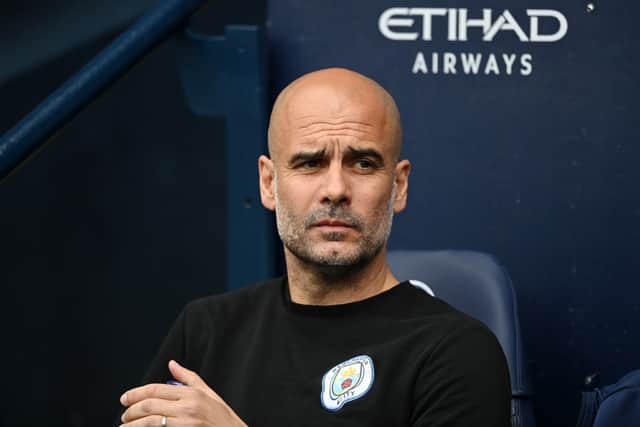 Pep Guardiola has confirmed Manchester City will play Barcelona in amid-season friendly. Credit: Getty.