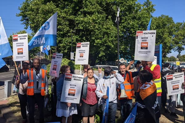 Staff at St George’s hospital in Tooting have started a week-long strike in a row over pay and conditions.