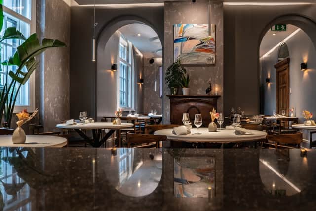 Rafael Cagali’s fine dining space in east London’s Town Hall Hotel. Credit: National Restaurant Awards/De Terra