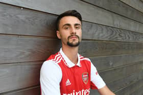 Arsenal Unveil new signing Fabio Vieira at London Colney on June 21, 2022 in St Albans  (Photo by Stuart MacFarlane/Arsenal FC via Getty Images)