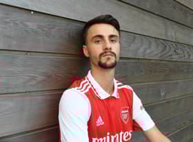 Arsenal Unveil new signing Fabio Vieira at London Colney on June 21, 2022 in St Albans  (Photo by Stuart MacFarlane/Arsenal FC via Getty Images)