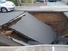 Bexley sinkhole: Huge crater swallows motorbike in southeast London street