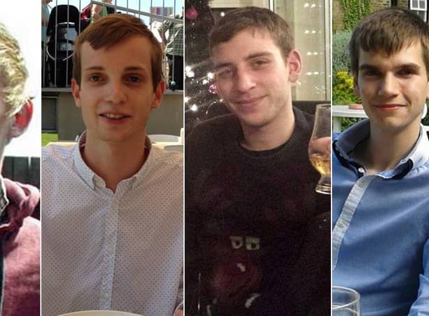 <p>From left, Stephen Port’s victims: Anthony Walgate, Gabriel Kovari, Jack Taylor and Daniel Whitworth. Photo: Supplied by families</p>