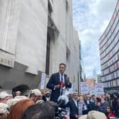 Criminal barrister protest outside Old Bailey. Credit: Socialist Lawyer
