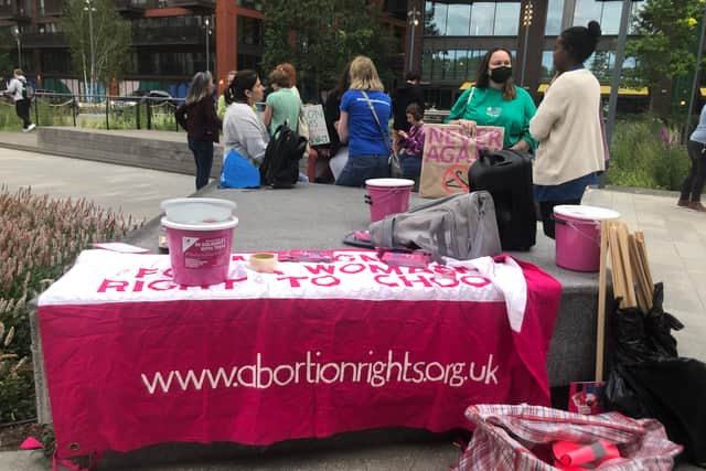 Abortion Rights UK and the Women’s Equality Party organised the protest. Photo: LondonWorld