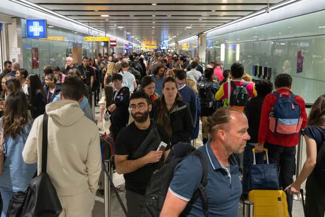 Heathrow passengers have hit out at the ‘total chaos’ after the airport cancelled flights (Photo: Getty Images)