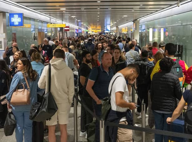 <p>Travellers have been hit by delays and cancellations at London airports for the last month. Credit: Carl Court/Getty Images</p>