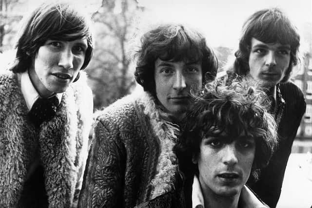 Pink Floyd. From left to right, Roger Waters, Nick Mason, Syd Barrett and Rick Wright.   (Photo by Keystone Features/Getty Images)