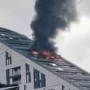 The Bromley tower block fire. Credit: Ben Toovey
