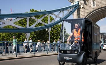 Amazon plans more such delivery hubs around the UK this year as part of its efforts to cut its carbon emissions. Credit: Amazon