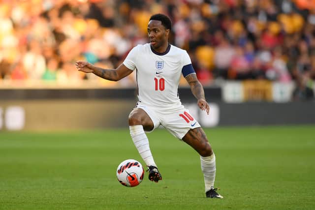 Raheem Sterling is reportedly in negotiations with Chelsea. Credit: Getty.