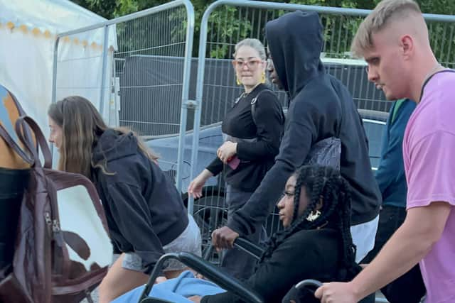 Disabled festival-goers struggled to access the site. Photo: Katouche Goll