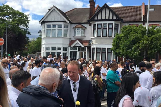 Crowds gathered at the vigil. Photo: Sam Tarry MP