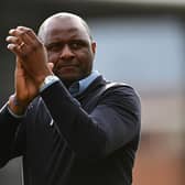 Crystal Palace manager Patrick Vieira.