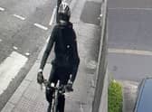 CCTV footage of the suspect who allegedly stabbed a woman in the back in Seven Kings. Credit: Met Police