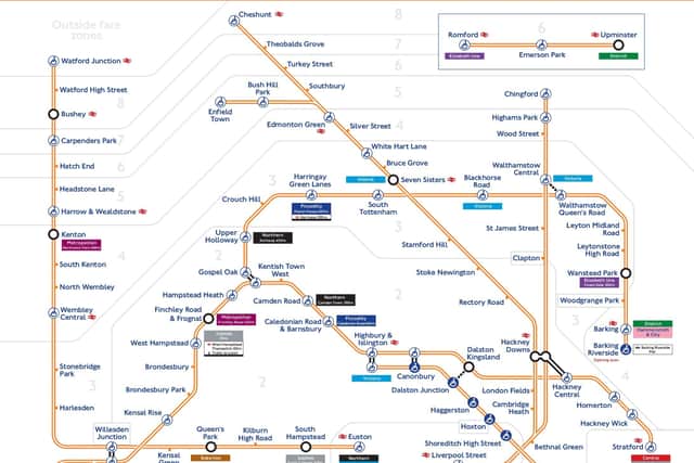 The London Overground map. Credit: TfL