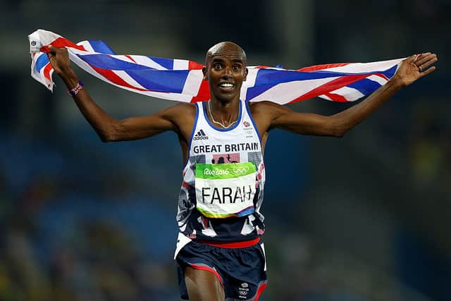 Sir Mo Farah after winning the 5,000m gold at the Rio Olympics. Credit: Ian Walton/Getty Images