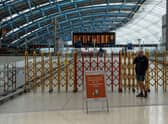 Waterloo station during the rail strikes last month. Credit: Carl Court/Getty Images