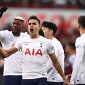 Reguilon celebrates Son goal - his future with Spurs now in doubt