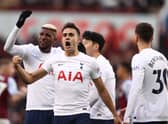Reguilon celebrates Son goal - his future with Spurs now in doubt
