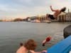 Daredevils film dramatic backflip into ‘dangerous’ River Thames from Tower Bridge