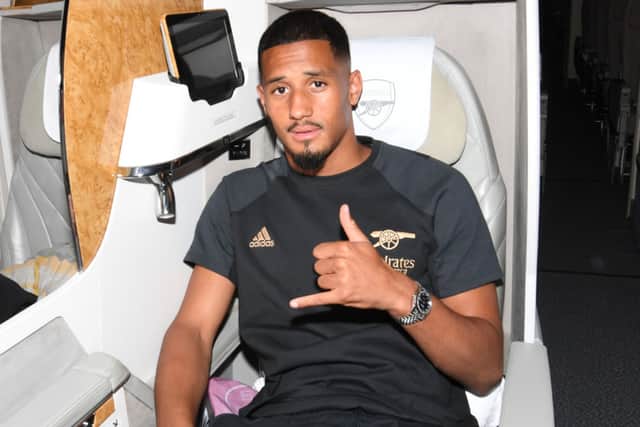 Saliba is Stateside with Arsenal