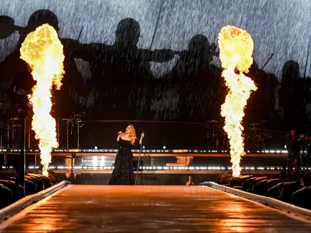 Adele performs on stage as American Express present BST Hyde Park. (Getty Images)