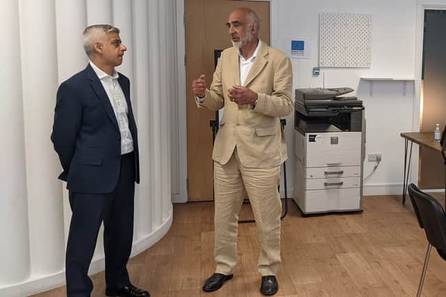 Mayor of London, Sadiq Khan visits Ingeus, an employment hub in Hackney