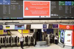 A raft of trains have been cancelled due to the extreme temperatures hitting London and England. Credit: NIKLAS HALLE’N/AFP via Getty Images