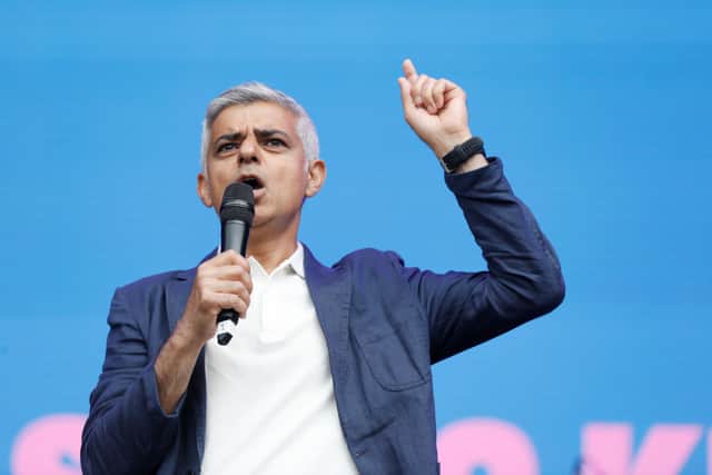Mayor of London Sadiq Khan (Photo by Tristan Fewings/Getty Images for Pride In London)