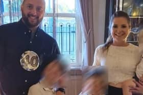 Claire and Antony Taylor and their three boys – aged six, eight and 18 months – have ‘lost everything’ in the Wennington fire. Credit: GoFundMe