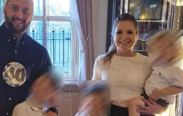 Claire and Antony Taylor and their three boys – aged six, eight and 18 months – have ‘lost everything’ in the Wennington fire. Credit: GoFundMe
