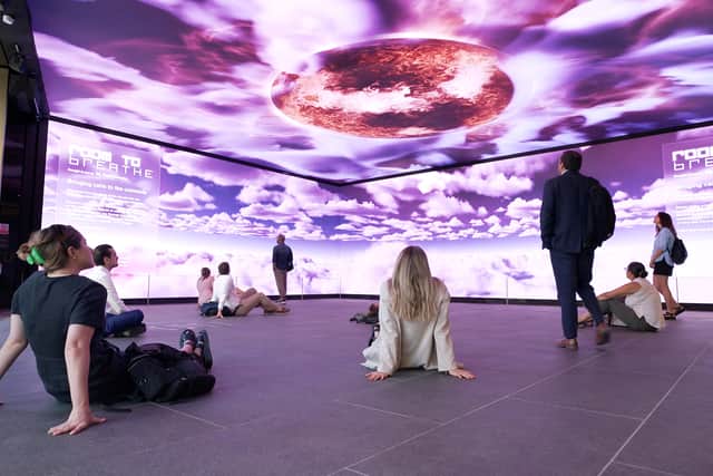 A new immersive experience has opened at Tottenham Court Road to calm commuters