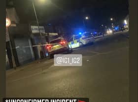 The police crime scene for the stabbing in Seven Kings. Credit: Instagram/ig1_ig2