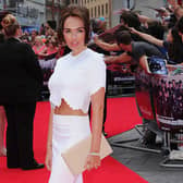 Tamara Eccleston on the red carpet wearing some the jewellery which was stolen. Credit: Eamonn M. McCormack/Getty Images