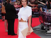 Tamara Eccleston on the red carpet wearing some the jewellery which was stolen. Credit: Eamonn M. McCormack/Getty Images