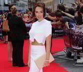Tamara Eccleston on the red carpet wearing some the jewellery which was stolen. Credit: Eamonn M. McCormack/Getty Images
