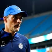 Thomas Tuchel, Manager of Chelsea looks on after the Pre-Season Friendly match (Photo by Jacob Kupferman/Getty Images)