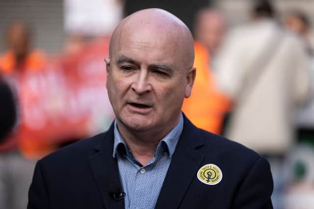 Mick Lynch, general secretary of the RMT. Photo: Getty Images 