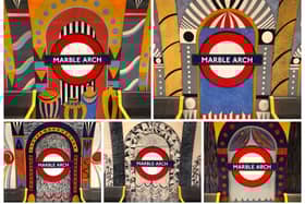 There are 17 different patterns surrounding the roundel at Marble Arch