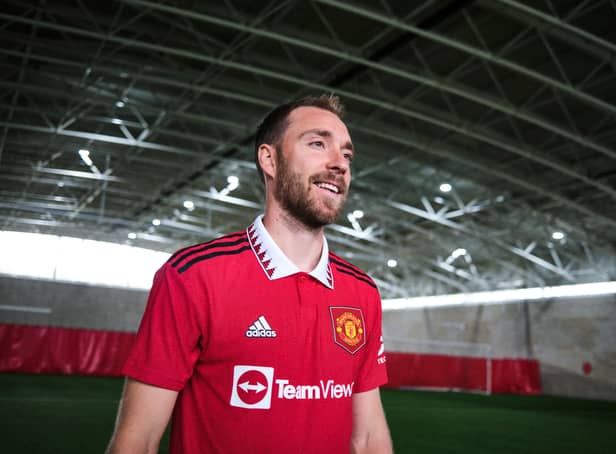 <p>Christian Eriksen will wear the No.14 shirt for Manchester United. Credit: Getty.</p>