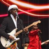 Nile Rodgers and Chic perform on the main stage during the TRNSMT Festival at Glasgow Green