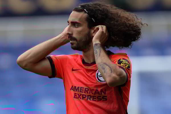 Marc Cucurella of Brighton and Hove Albion at the Select Car Leasing Stadium on July 23, 2022 (Photo by Eddie Keogh/Getty Images)