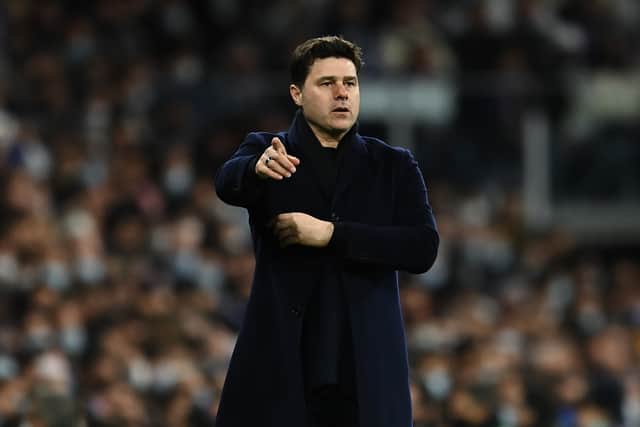 Head coach Mauricio Pochettino of Paris Saint-Germain reacts during the UEFA Champions League (Photo by David Ramos/Getty Images)