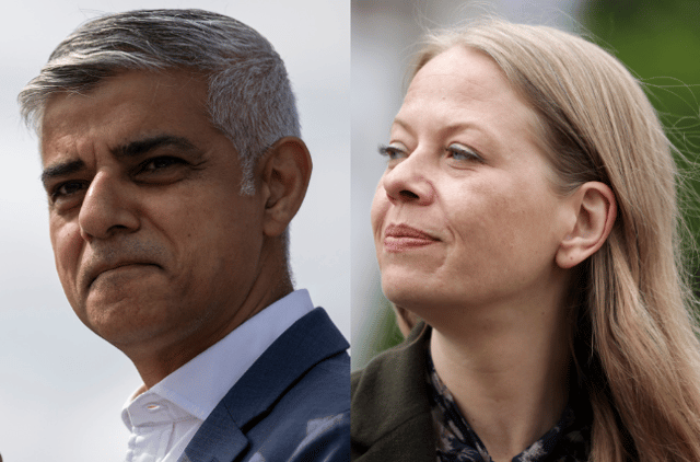 Sadiq Khan, left, and Sian Berry. Photo: Getty