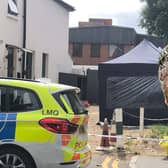 Owami Davies, bottom right, has been missing for almost a month. Police have been searching a house in Derby Road, West Croydon, today. Credit: LW/Met Police