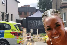 Owami Davies, bottom right, has been missing for almost a month. Police have been searching a house in Derby Road, West Croydon, today. Credit: LW/Met Police