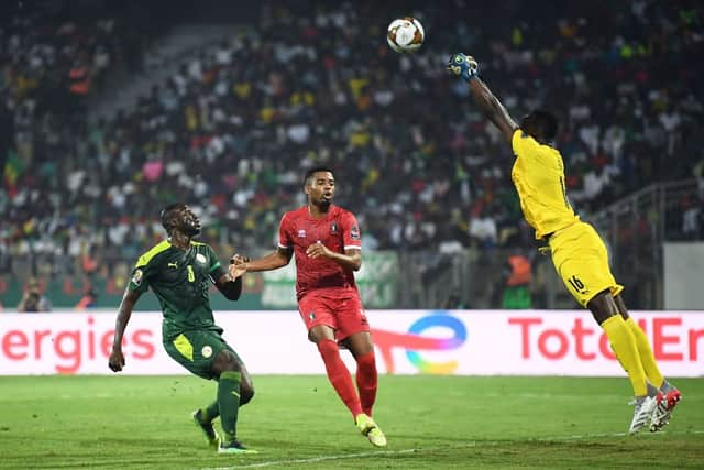  Edouard Mendy (R) and Kalidou Koulibaly (L) during Senegal’s victorious AFCON campaign. The pair will now link up at Chelsea. Credit: CHARLY TRIBALLEAU/AFP via Getty Images