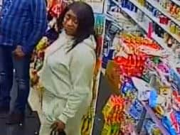 Owami Davies was caught on CCTV in a shop in Croydon on the night she was last seen alive. Credit: Met Police