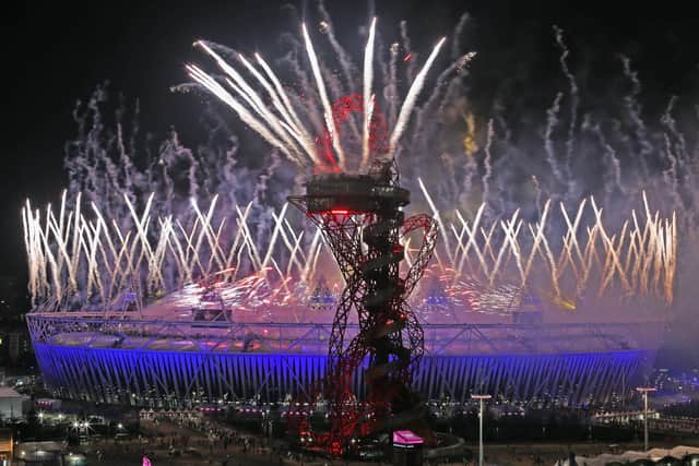 Fireworks illuminate the sky above the Olympic Park. Photo: Dan Kitwood/Getty Images